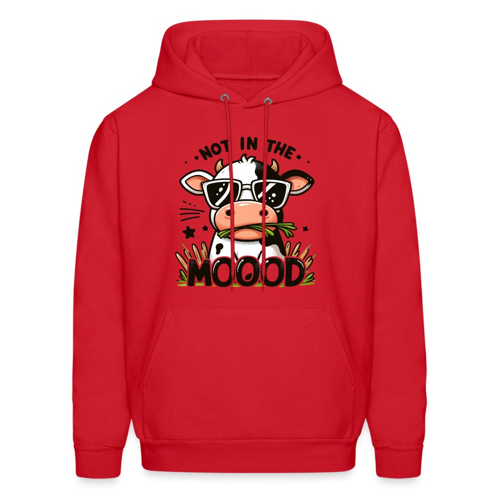 Cow Says Not In The Mood Hoodie - option1# - Men's Hoodie | Hanes P170