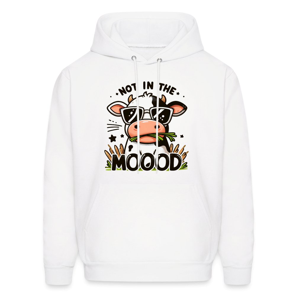 Cow Says Not In The Mood Hoodie - option1# - Men's Hoodie | Hanes P170