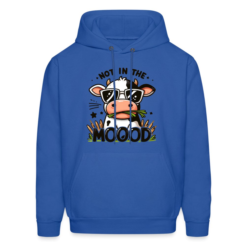 Cow Says Not In The Mood Hoodie - option1# - Men's Hoodie | Hanes P170