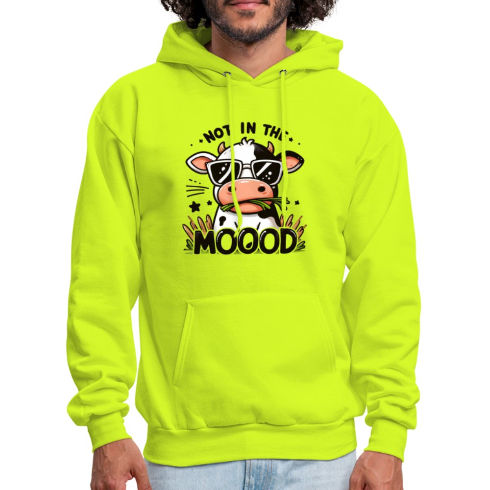 Cow Says Not In The Mood Hoodie - option1# - Men's Hoodie | Hanes P170