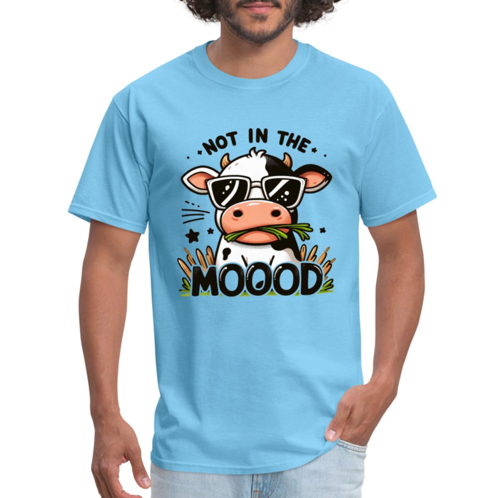 Cow Says Not In The Mood T-Shirt - option1# - Unisex Classic T-Shirt | Fruit of the Loom 3930