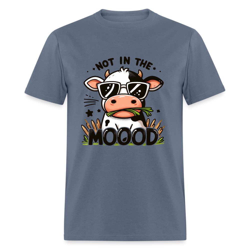 Cow Says Not In The Mood T-Shirt - option1# - Unisex Classic T-Shirt | Fruit of the Loom 3930