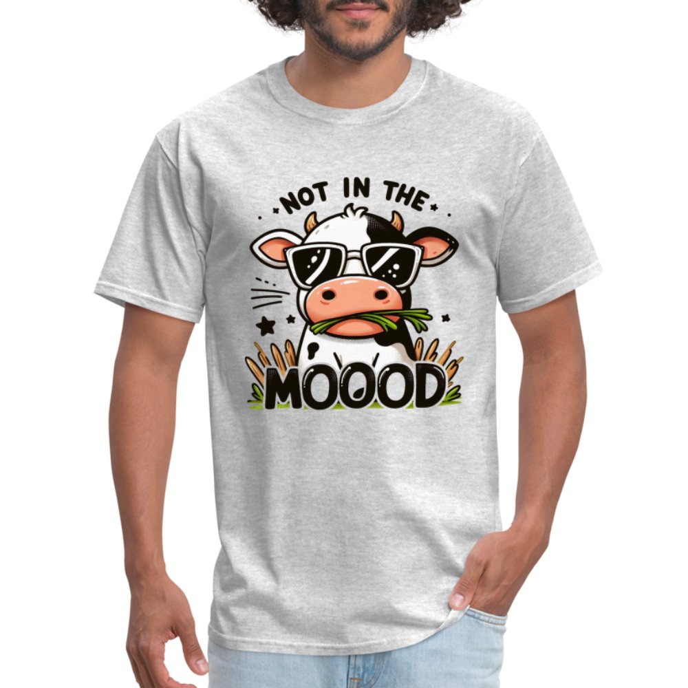 Cow Says Not In The Mood T-Shirt - option1# - Unisex Classic T-Shirt | Fruit of the Loom 3930