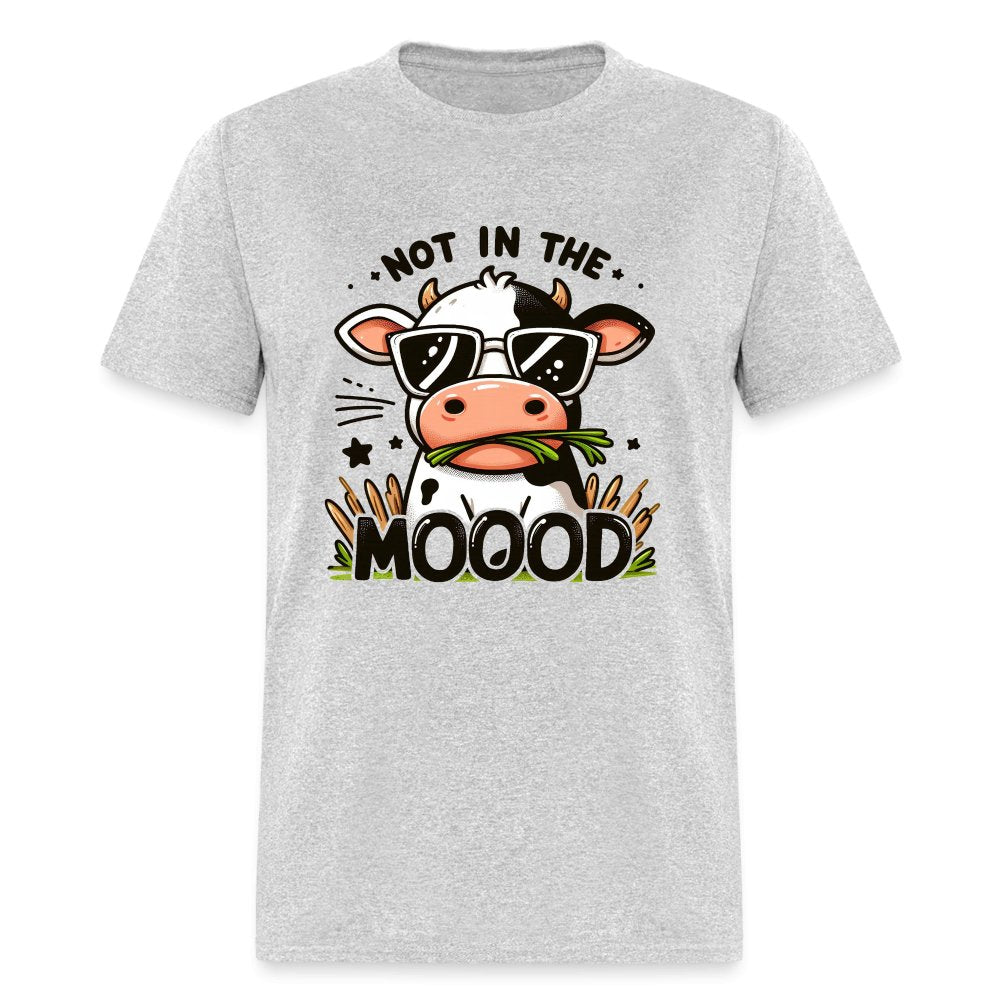 Cow Says Not In The Mood T-Shirt - option1# - Unisex Classic T-Shirt | Fruit of the Loom 3930