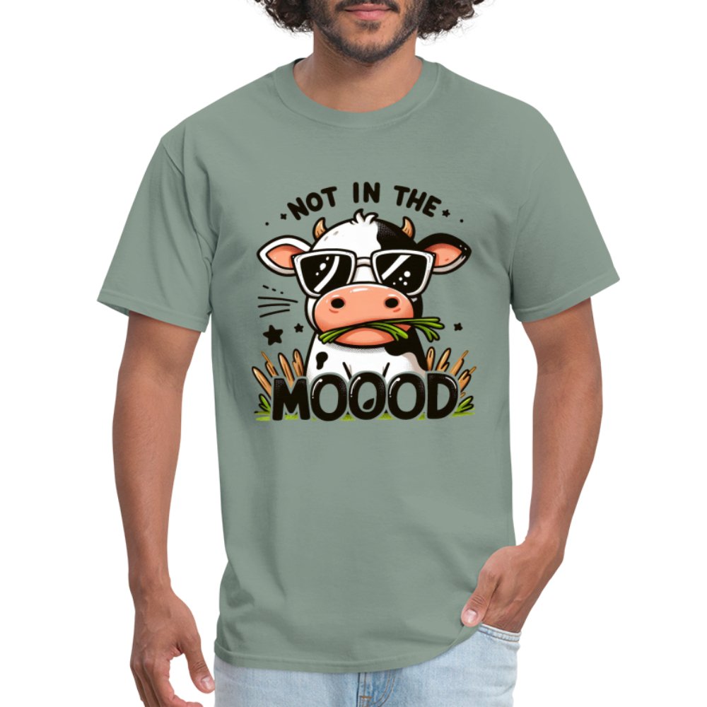 Cow Says Not In The Mood T-Shirt - option1# - Unisex Classic T-Shirt | Fruit of the Loom 3930