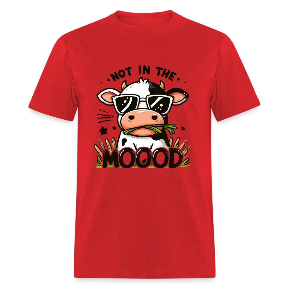 Cow Says Not In The Mood T-Shirt - option1# - Unisex Classic T-Shirt | Fruit of the Loom 3930