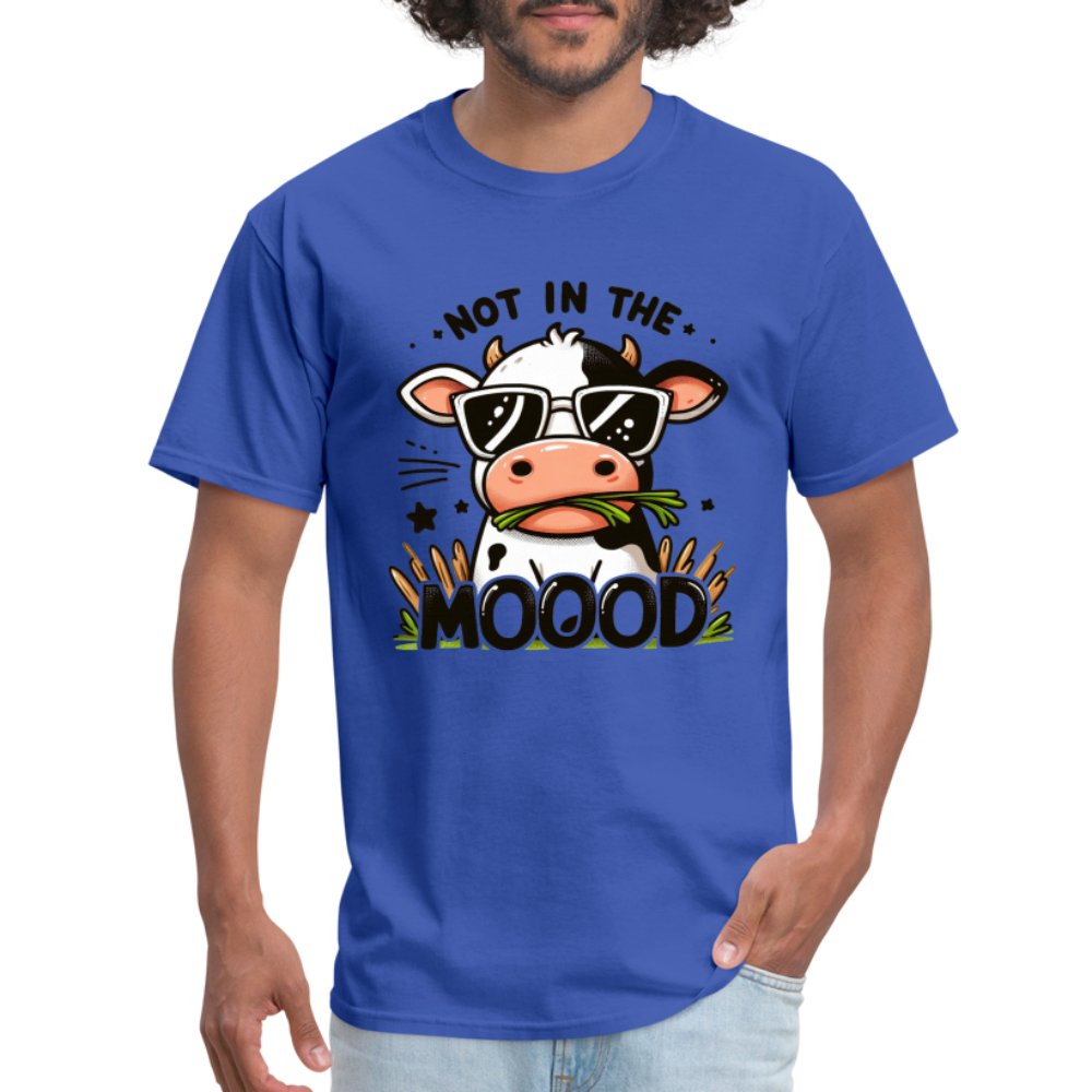 Cow Says Not In The Mood T-Shirt - option1# - Unisex Classic T-Shirt | Fruit of the Loom 3930