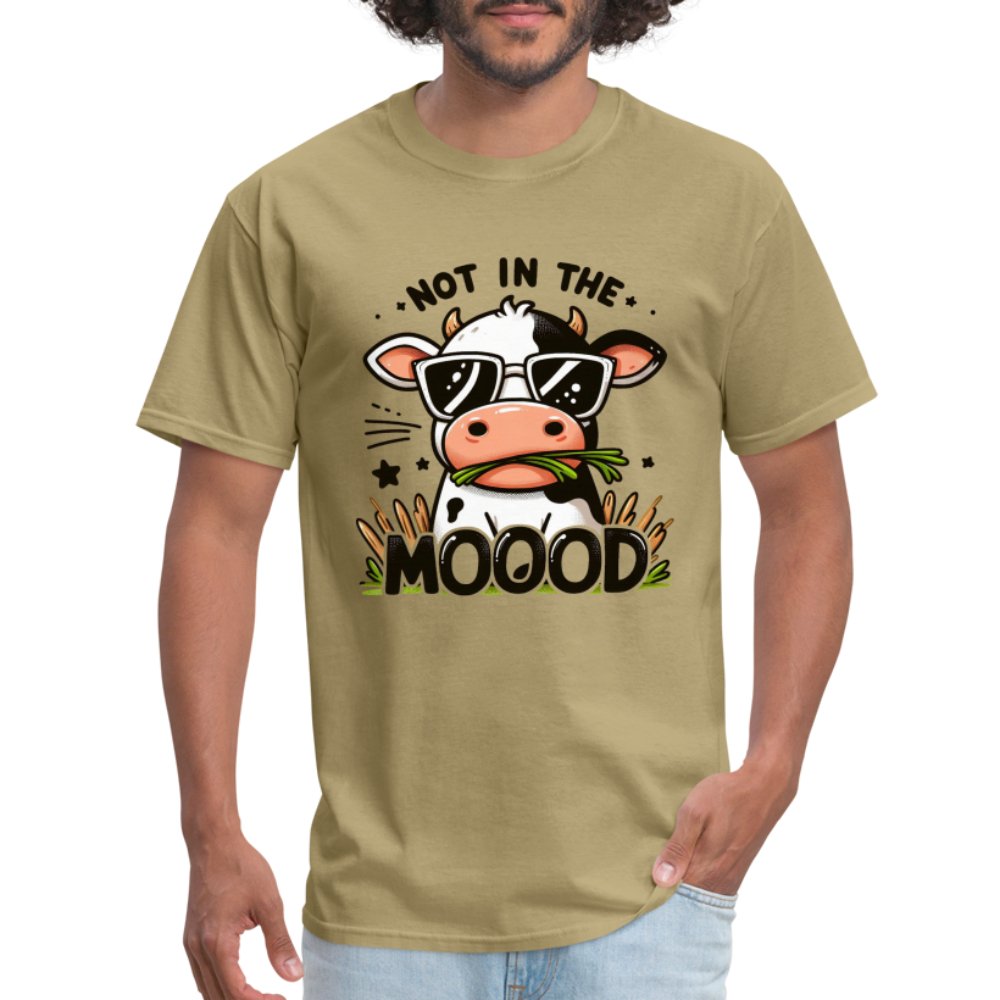 Cow Says Not In The Mood T-Shirt - option1# - Unisex Classic T-Shirt | Fruit of the Loom 3930