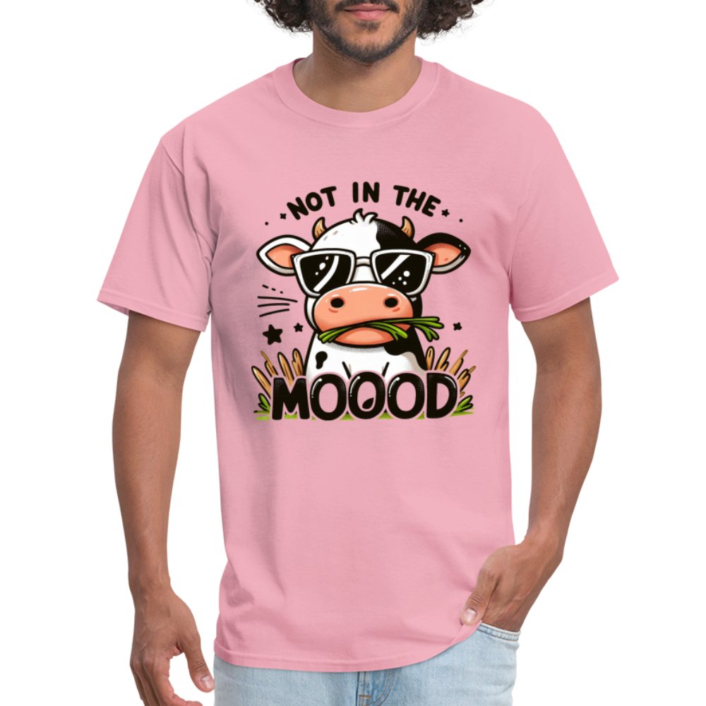 Cow Says Not In The Mood T-Shirt - option1# - Unisex Classic T-Shirt | Fruit of the Loom 3930