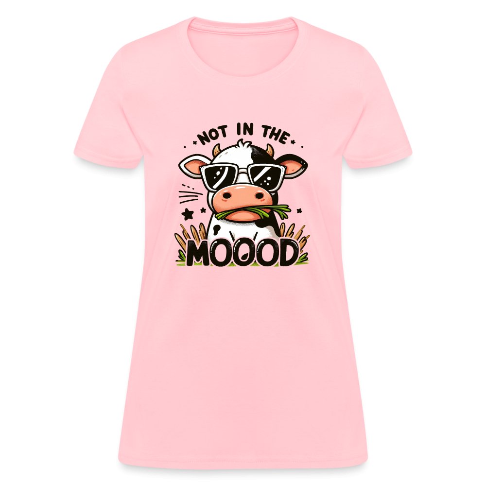 Cow Says Not In The Mood Women's Contoured T-Shirt - option1# - Women's T-Shirt | Fruit of the Loom L3930R