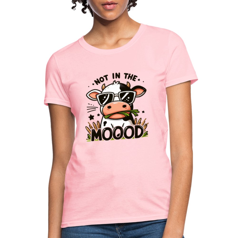 Cow Says Not In The Mood Women's Contoured T-Shirt - option1# - Women's T-Shirt | Fruit of the Loom L3930R