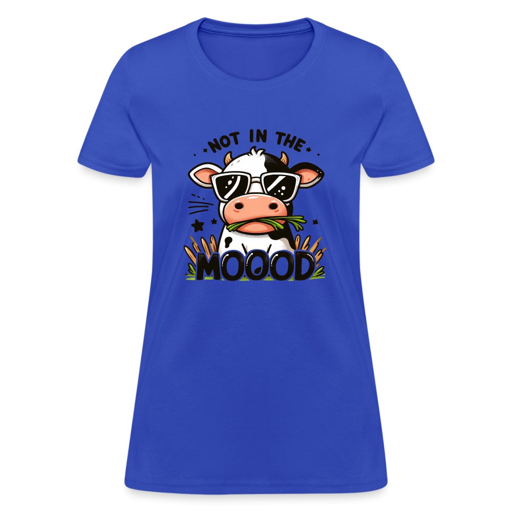 Cow Says Not In The Mood Women's Contoured T-Shirt - option1# - Women's T-Shirt | Fruit of the Loom L3930R