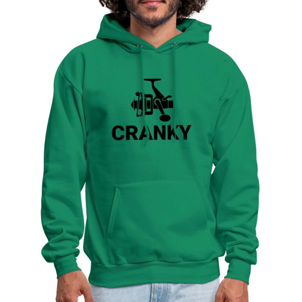 Cranky Hoodie (Fishing) - kelly green