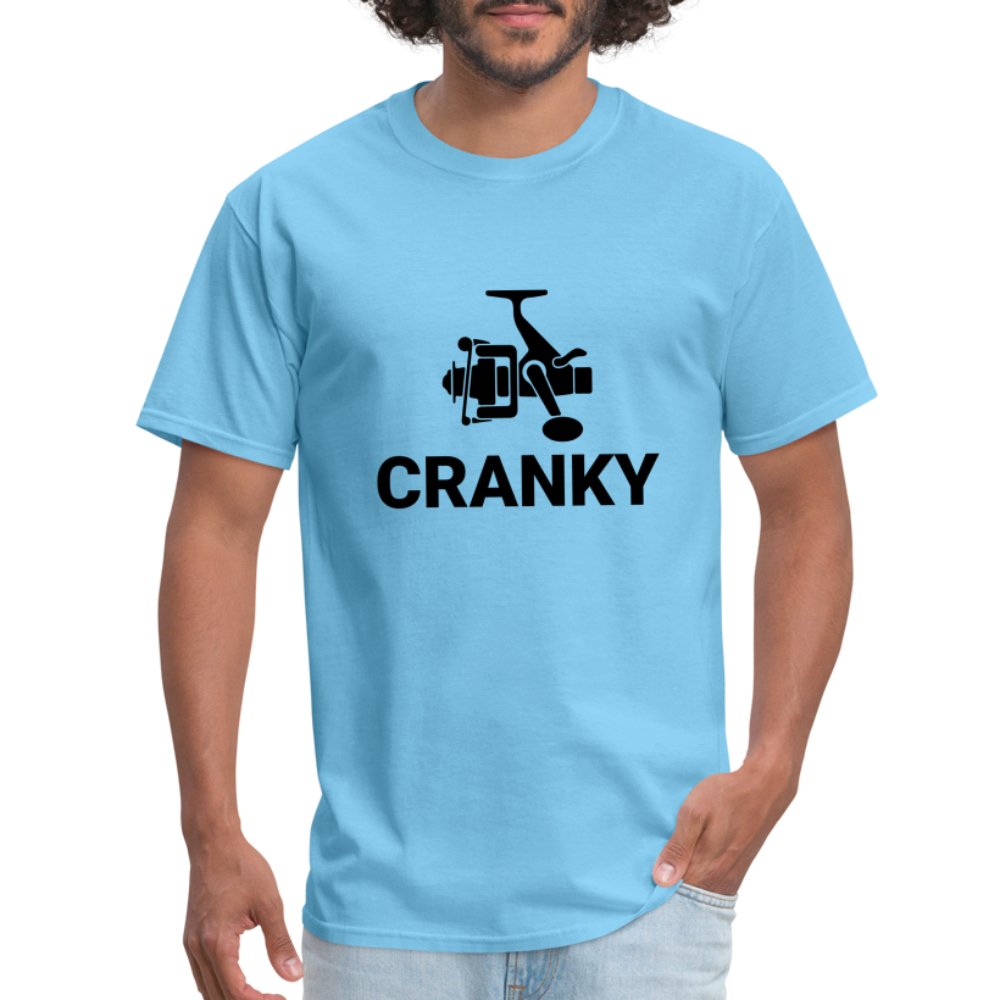 Cranky T-Shirt (Fishing) - aquatic blue