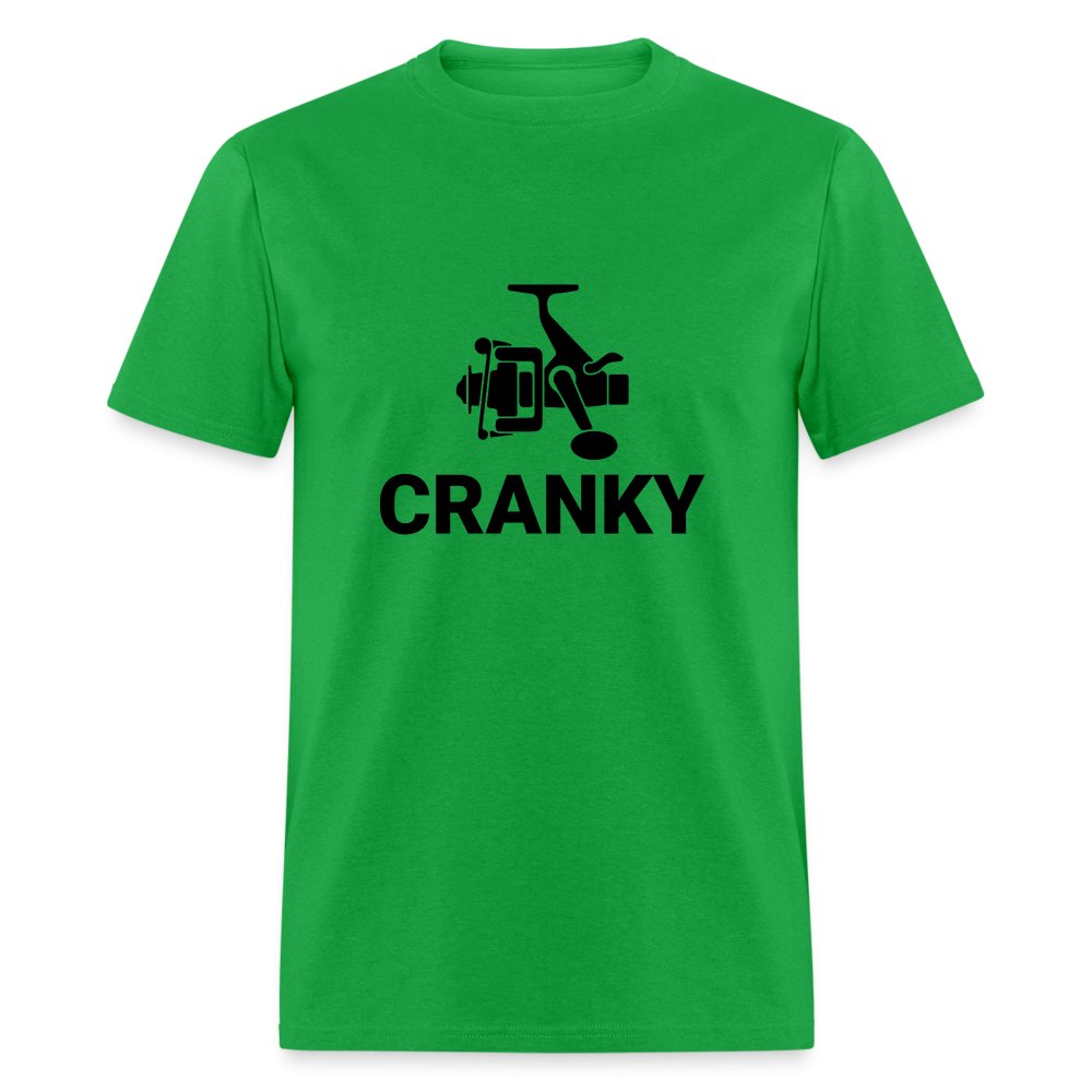 Cranky T-Shirt (Fishing) - bright green