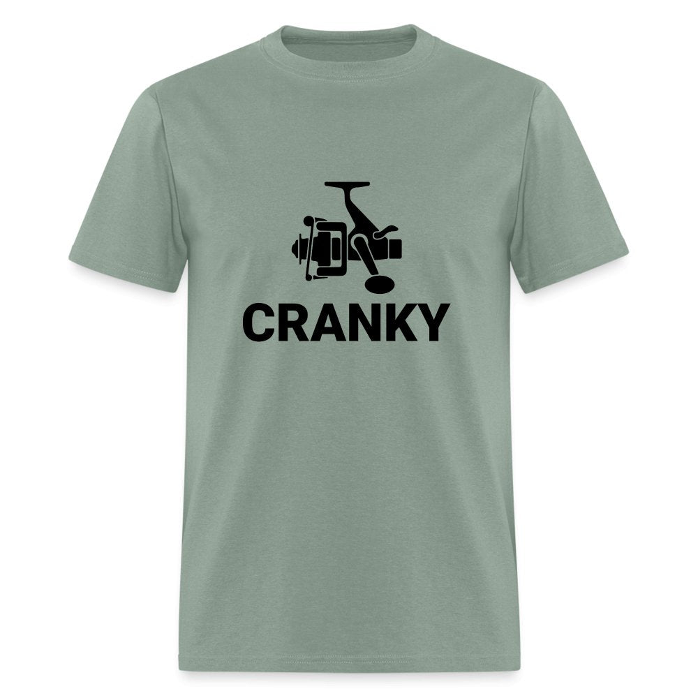 Cranky T-Shirt (Fishing) - fuchsia