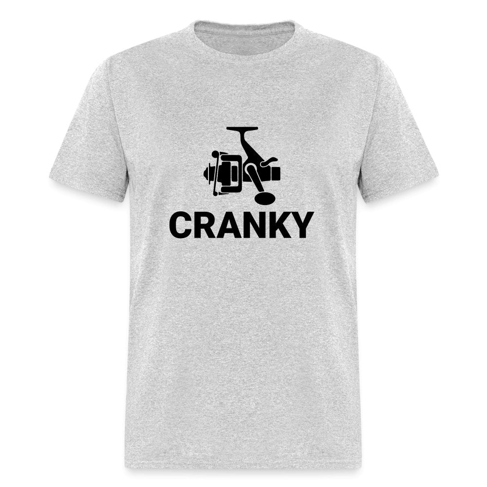 Cranky T-Shirt (Fishing) - heather gray