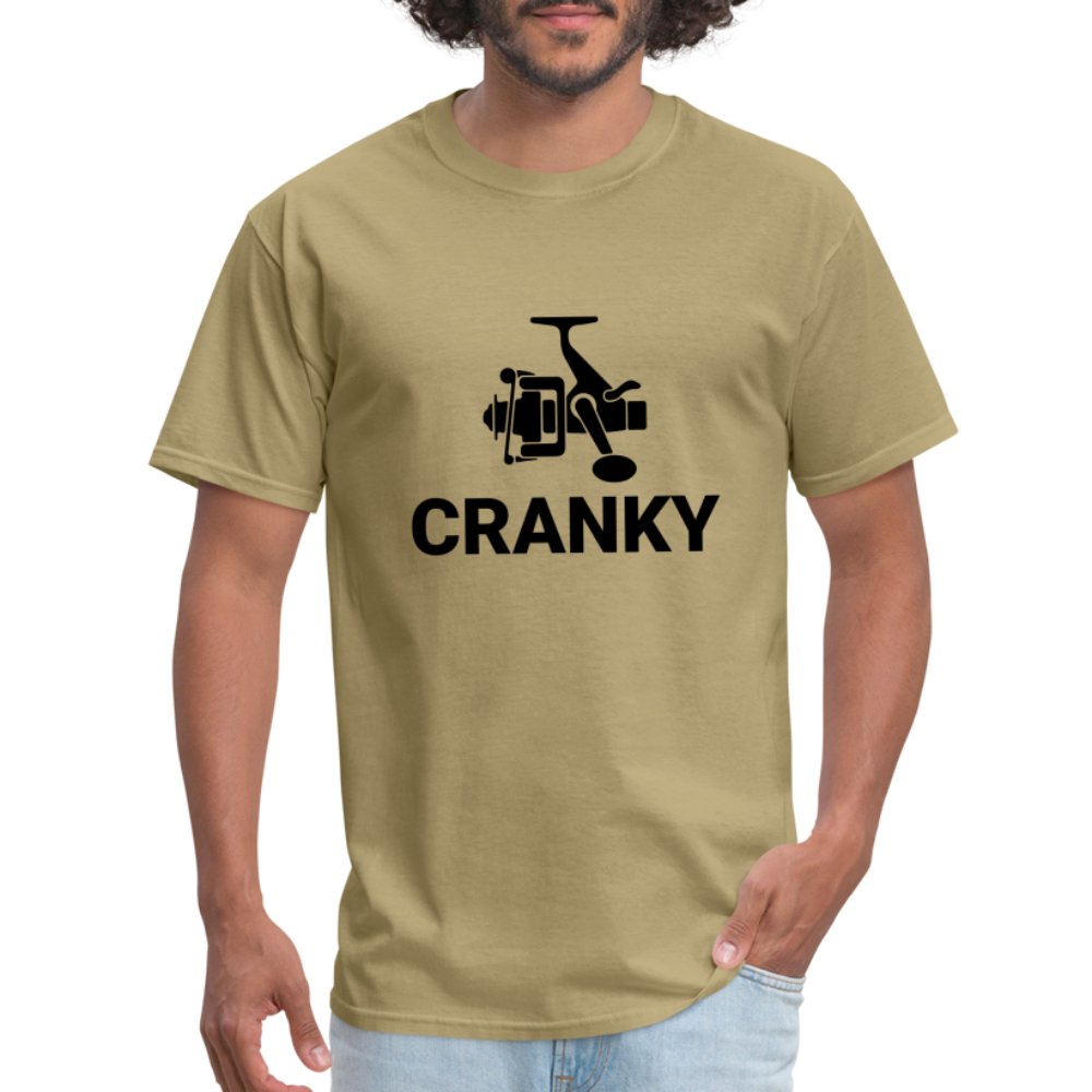 Cranky T-Shirt (Fishing) - khaki