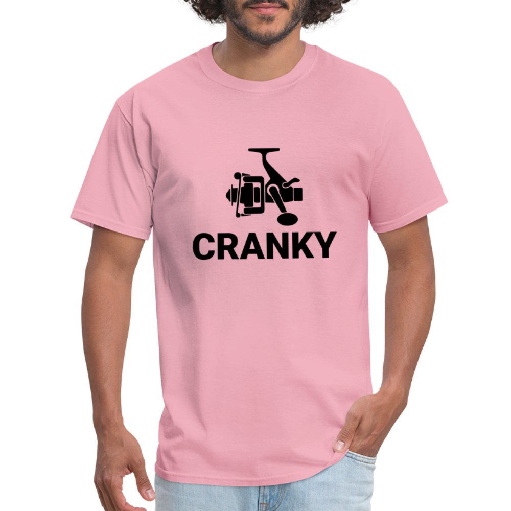 Cranky T-Shirt (Fishing) - pink