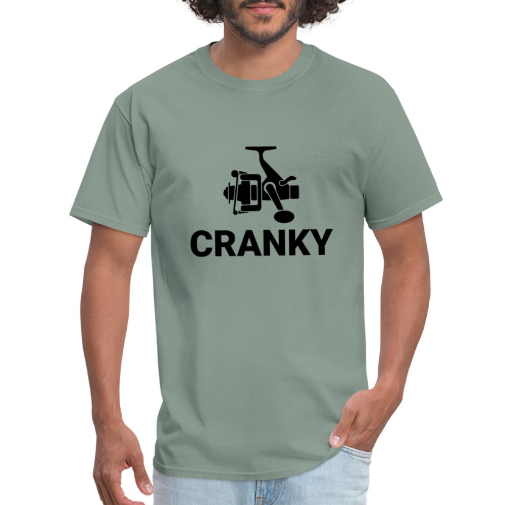 Cranky T-Shirt (Fishing) - sage