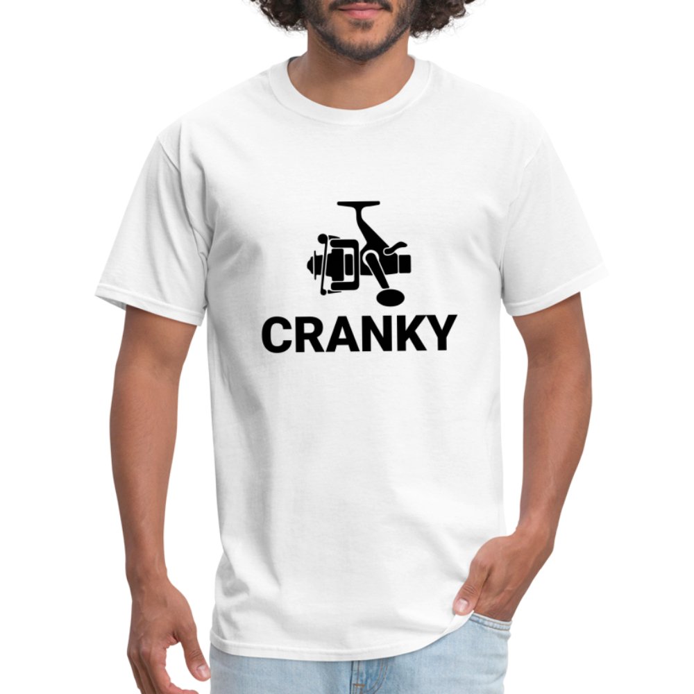 Cranky T-Shirt (Fishing) - white