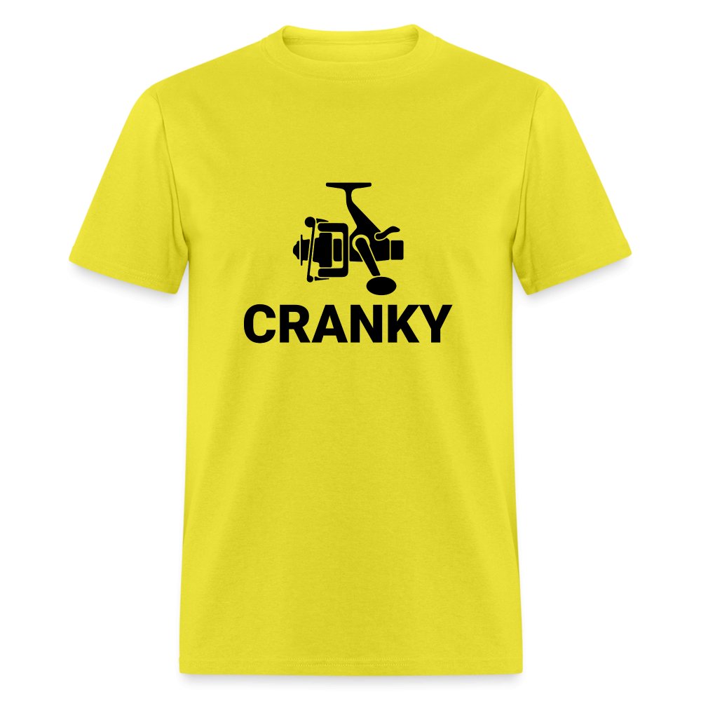 Cranky T-Shirt (Fishing) - yellow