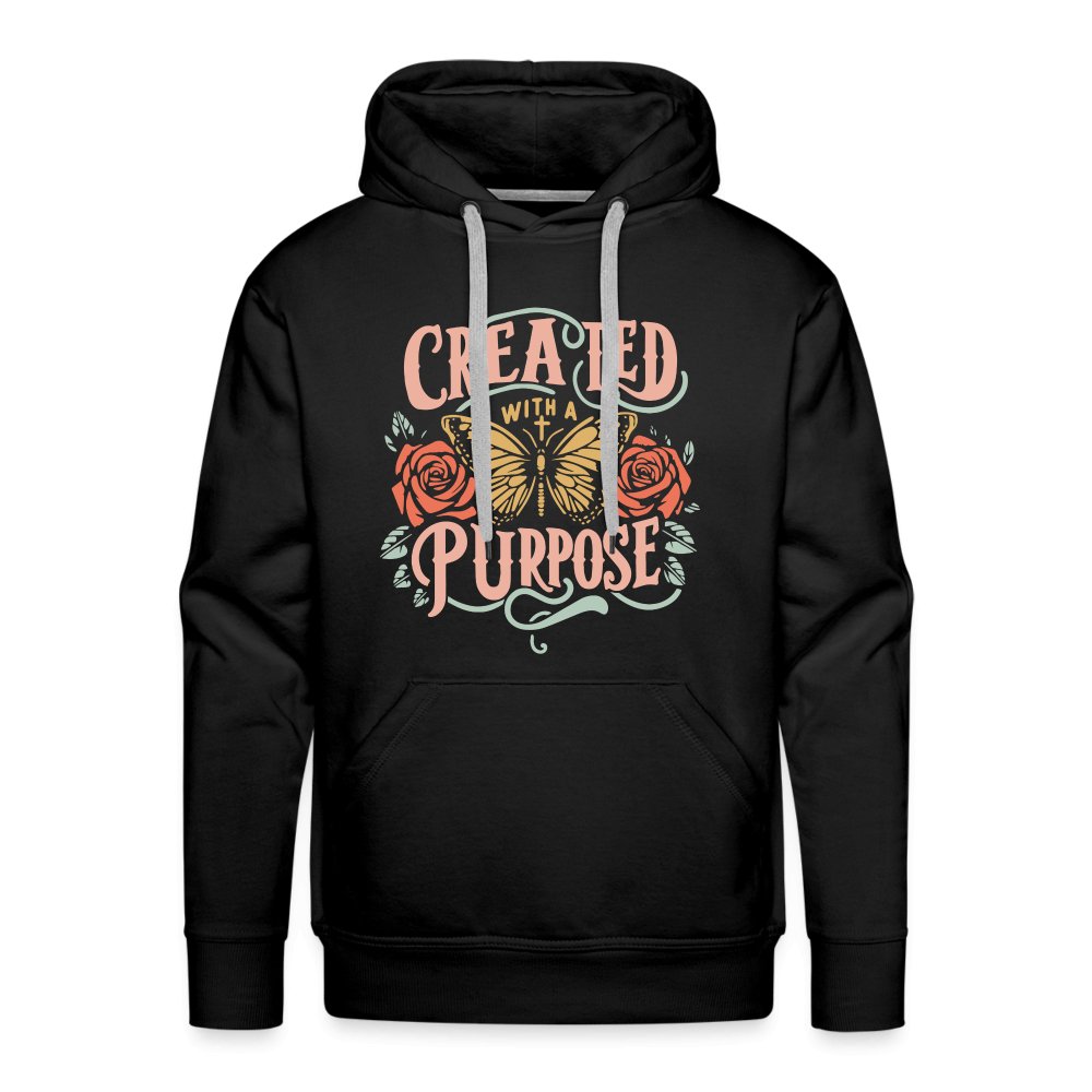 Created with a Purpose Men’s Premium Hoodie - black