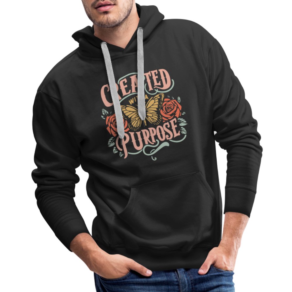 Created with a Purpose Men’s Premium Hoodie - black