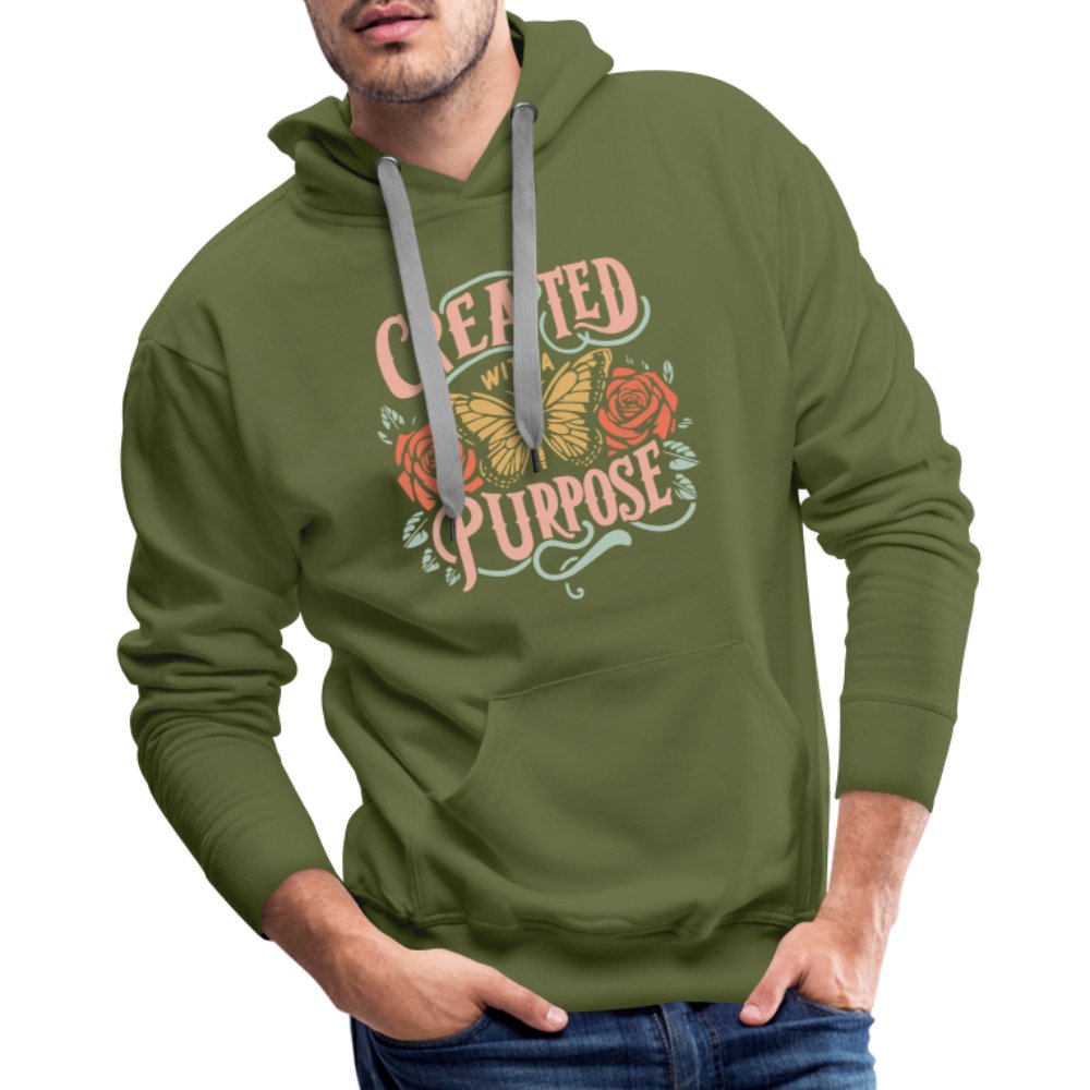 Created with a Purpose Men’s Premium Hoodie - royal blue