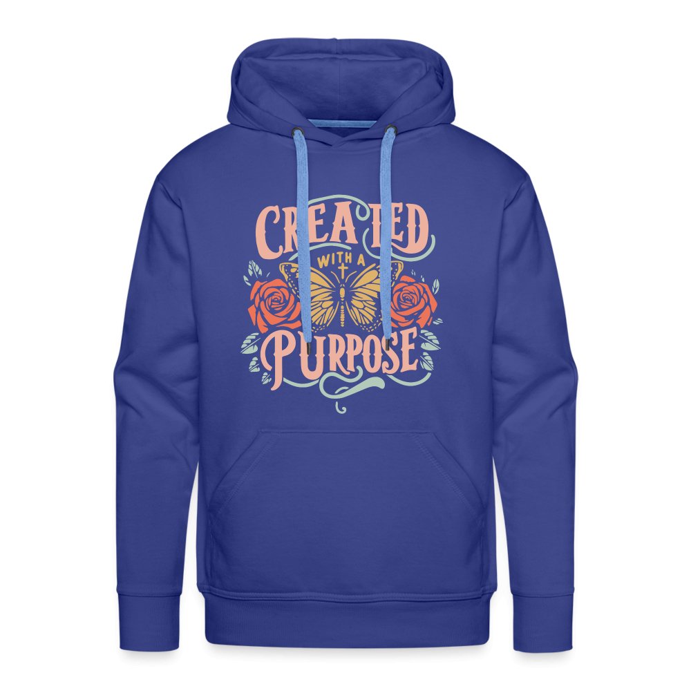 Created with a Purpose Men’s Premium Hoodie - royal blue