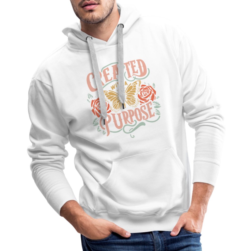 Created with a Purpose Men’s Premium Hoodie - white