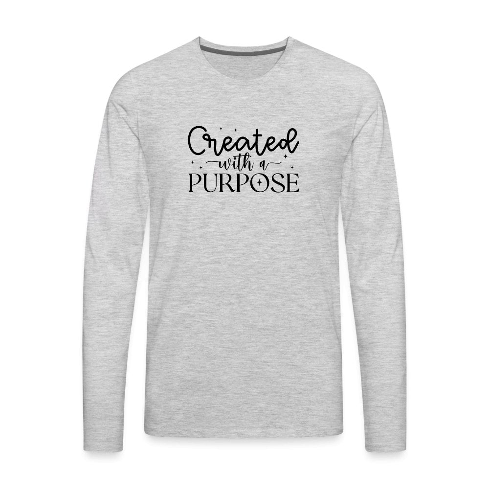 Created with a Purpose Men's Premium Long Sleeve T-Shirt - option1# - Men's Premium Long Sleeve T-Shirt | Spreadshirt 875