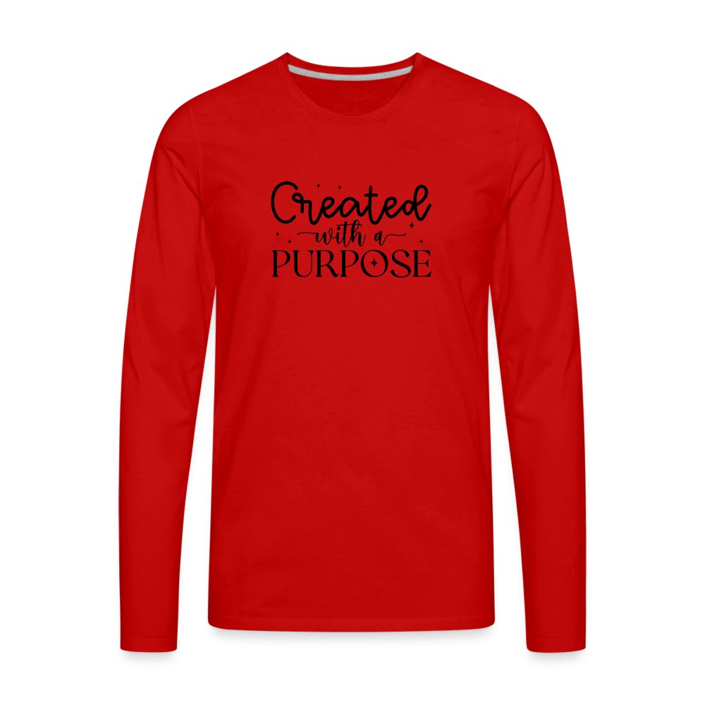 Created with a Purpose Men's Premium Long Sleeve T-Shirt - option1# - Men's Premium Long Sleeve T-Shirt | Spreadshirt 875