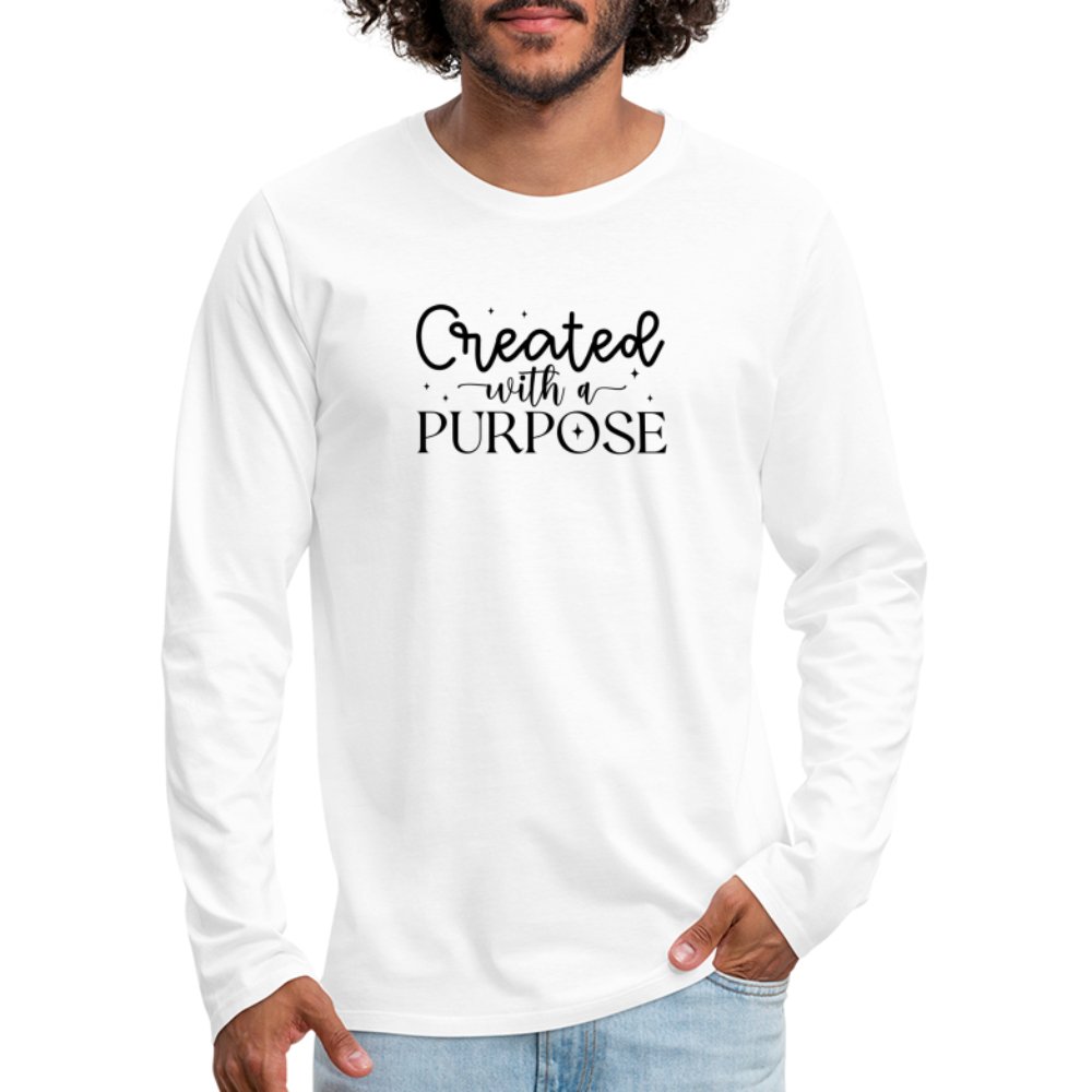 Created with a Purpose Men's Premium Long Sleeve T-Shirt - option1# - Men's Premium Long Sleeve T-Shirt | Spreadshirt 875