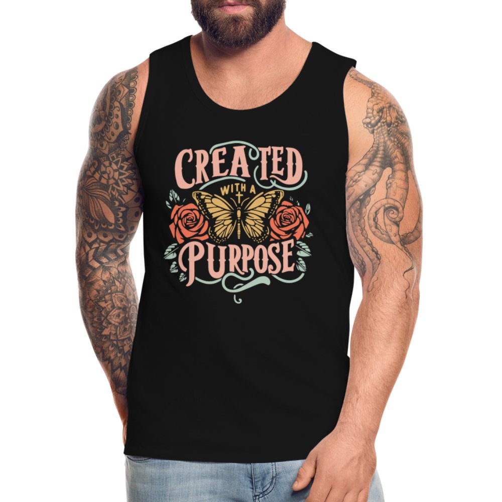 Created with a Purpose Men’s Premium Tank Top - option1# - Men’s Premium Tank | Spreadshirt 916