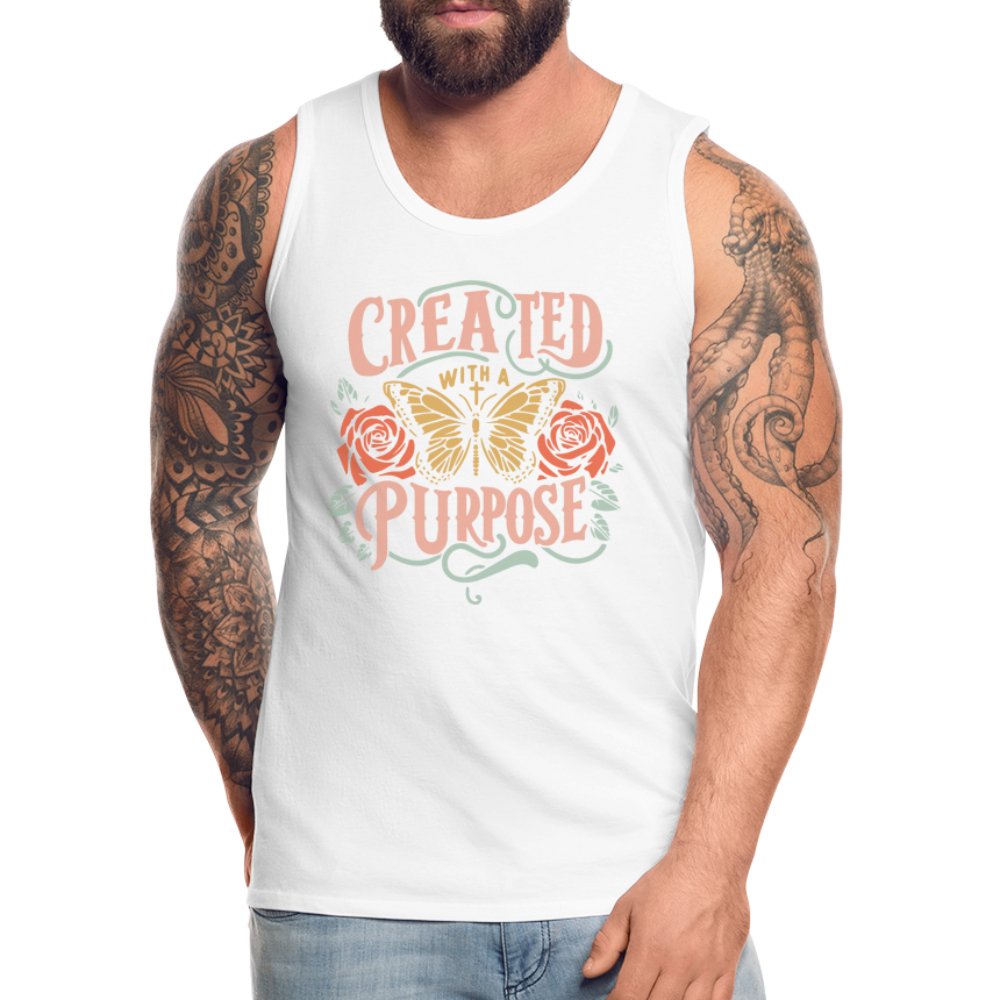 Created with a Purpose Men’s Premium Tank Top - black