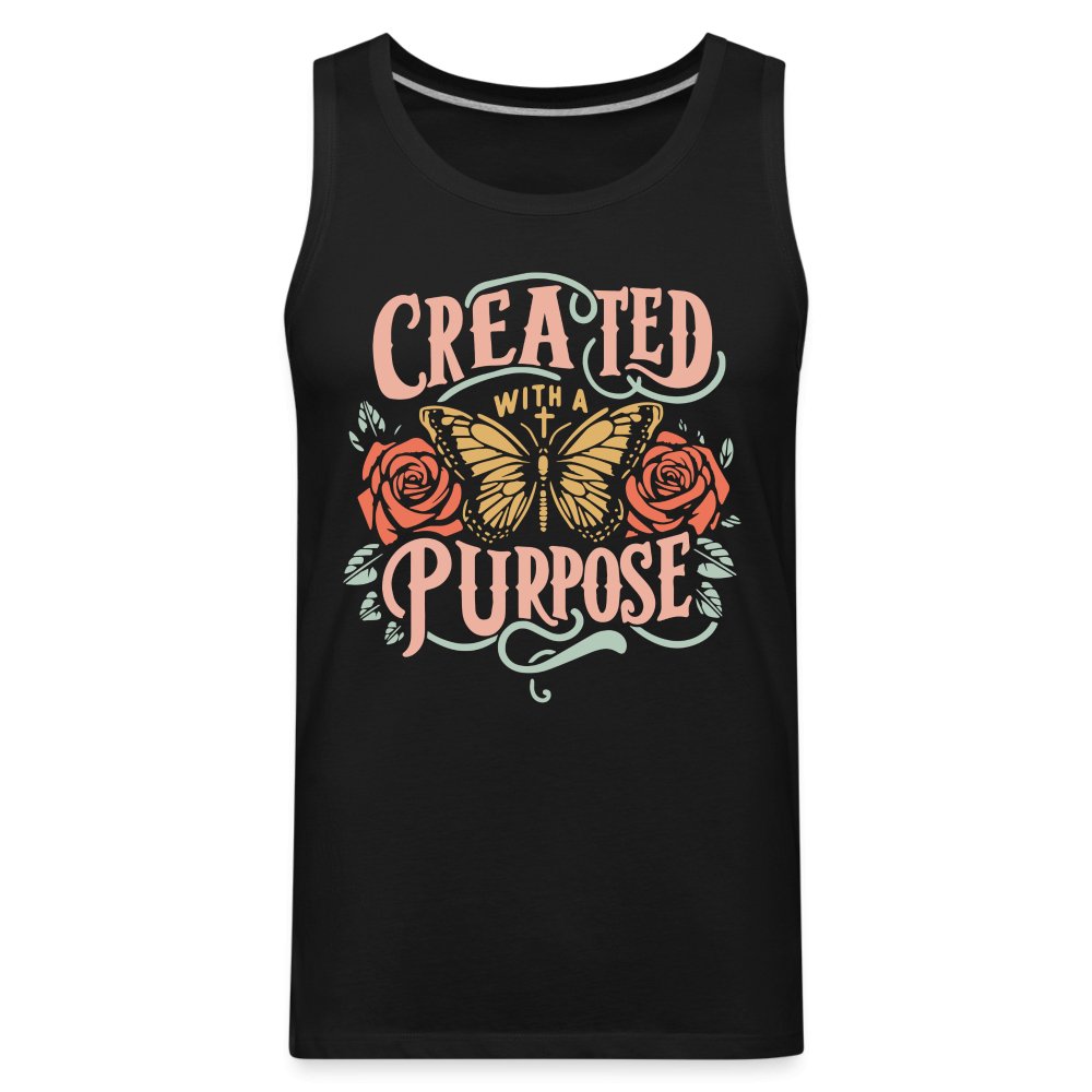 Created with a Purpose Men’s Premium Tank Top - option1# - Men’s Premium Tank | Spreadshirt 916