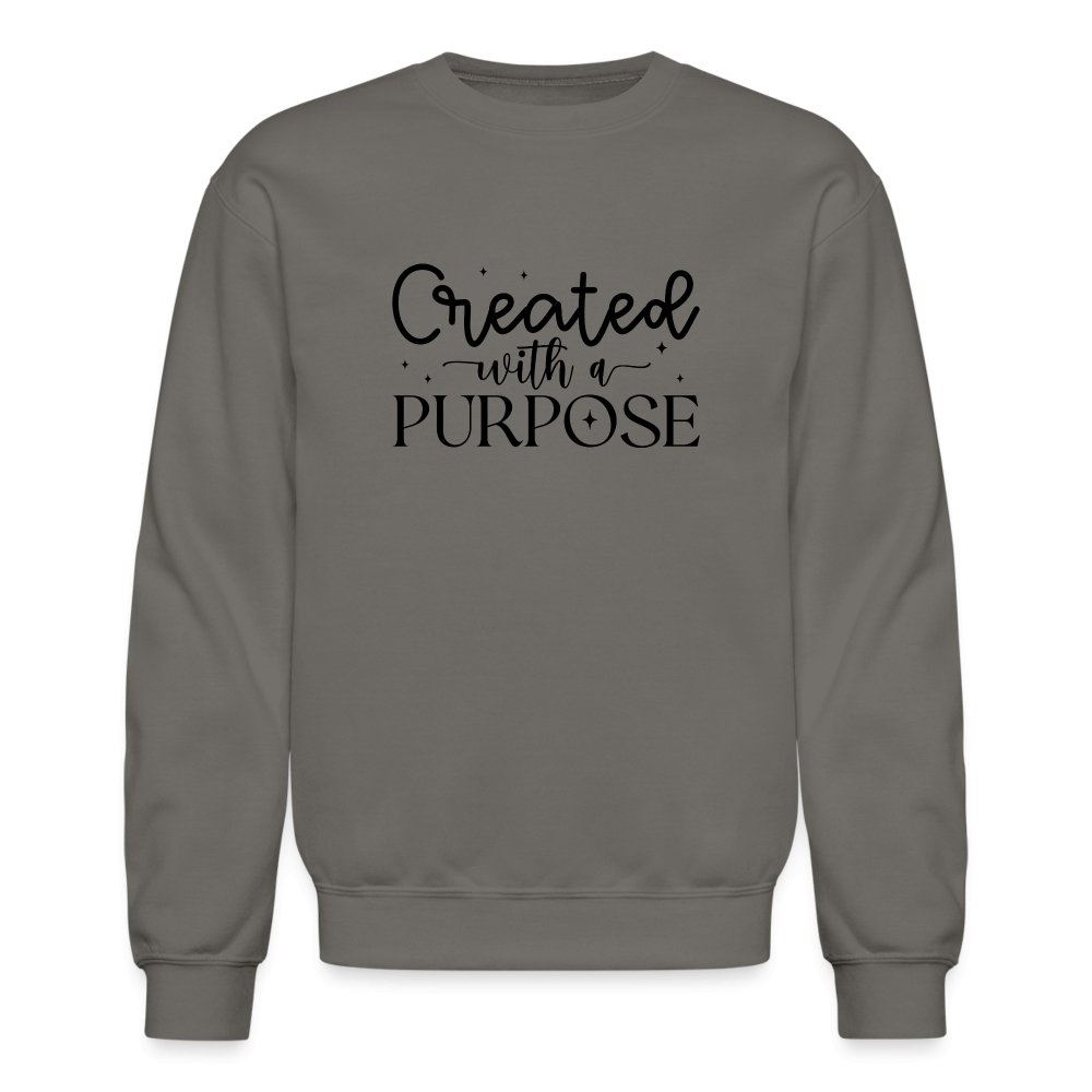 Created with a Purpose Sweatshirt - option1# - Unisex Crewneck Sweatshirt | Gildan 18000