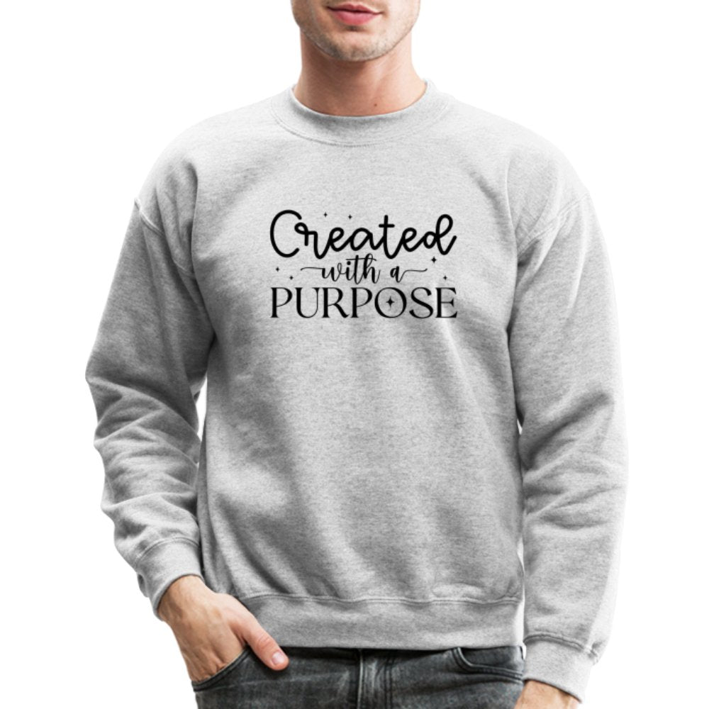 Created with a Purpose Sweatshirt - heather gray