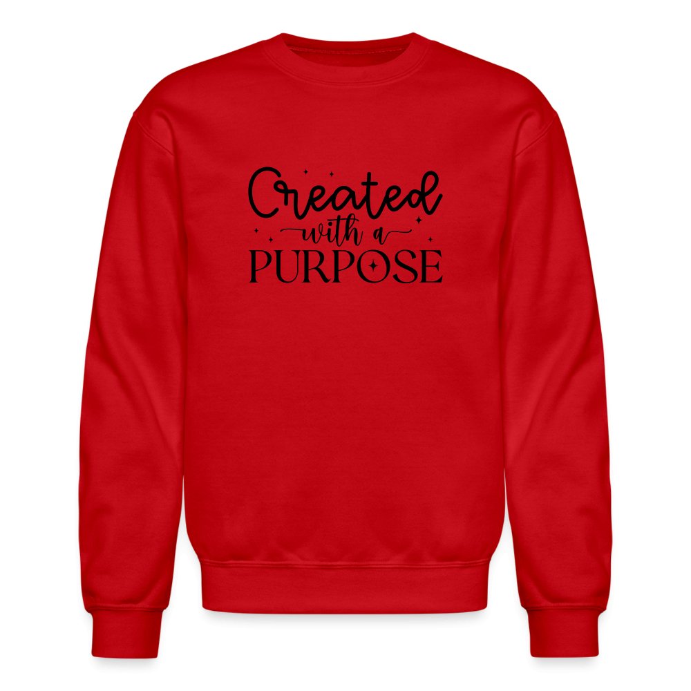 Created with a Purpose Sweatshirt - option1# - Unisex Crewneck Sweatshirt | Gildan 18000