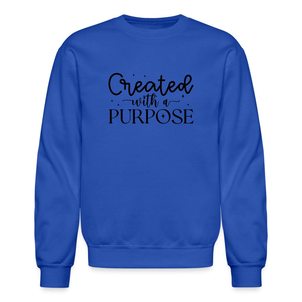 Created with a Purpose Sweatshirt - option1# - Unisex Crewneck Sweatshirt | Gildan 18000