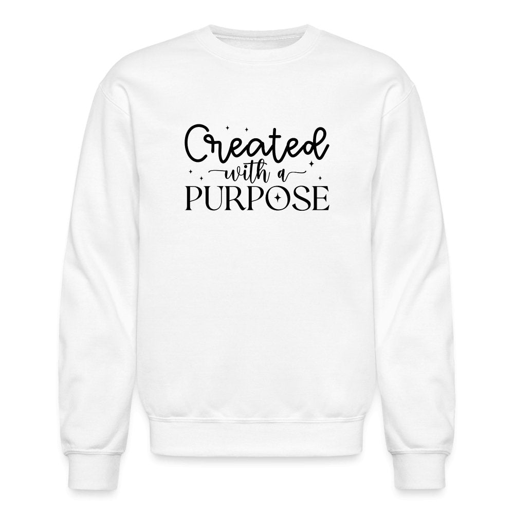 Created with a Purpose Sweatshirt - option1# - Unisex Crewneck Sweatshirt | Gildan 18000