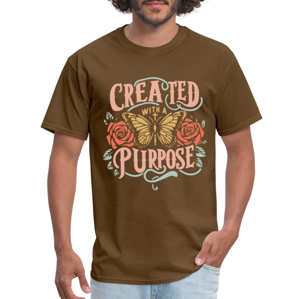 Created with a Purpose T-Shirt - brown