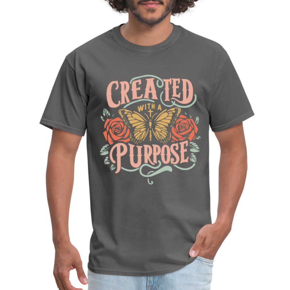 Created with a Purpose T-Shirt - charcoal