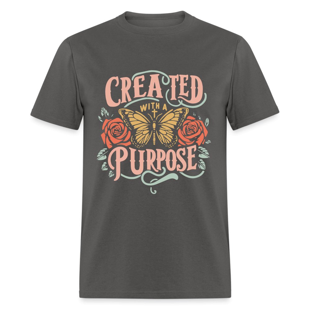 Created with a Purpose T-Shirt - charcoal