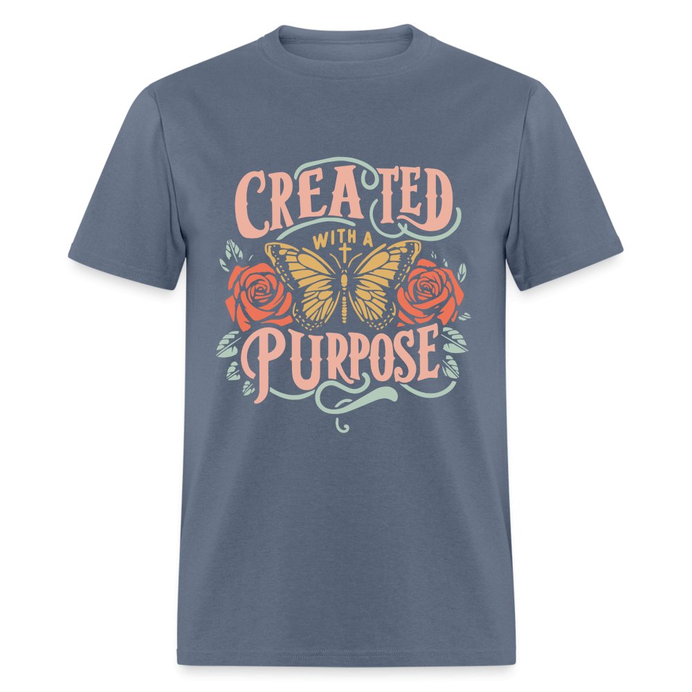 Created with a Purpose T-Shirt - denim