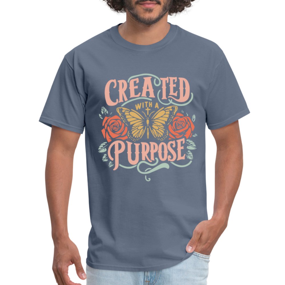 Created with a Purpose T-Shirt - denim