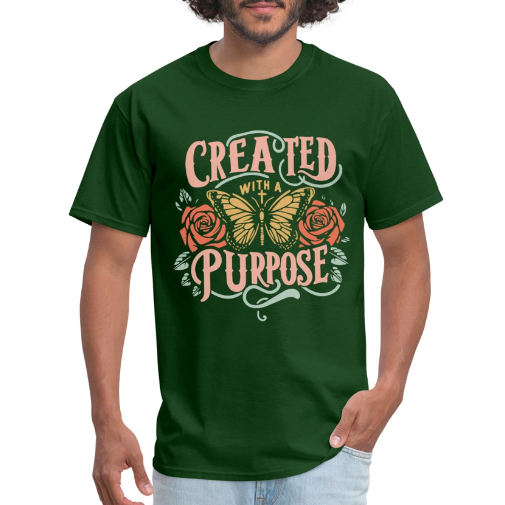 Created with a Purpose T-Shirt - forest green