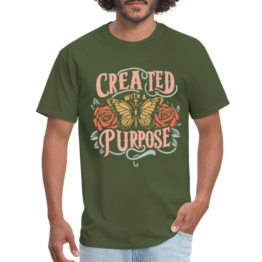 Created with a Purpose T-Shirt - military green