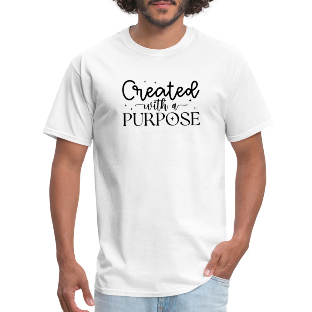 Created with a Purpose T-Shirt - option1# - Unisex Classic T-Shirt | Fruit of the Loom 3930